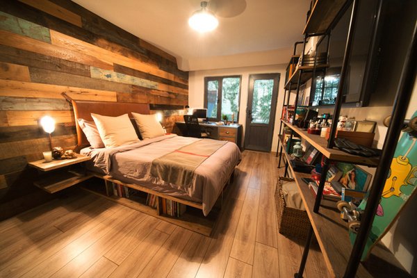 20 Fantastic Bedrooms With Pallet Walls Home Design Lover