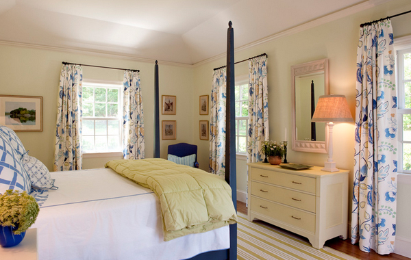 Blue and Yellow Accents bedroom