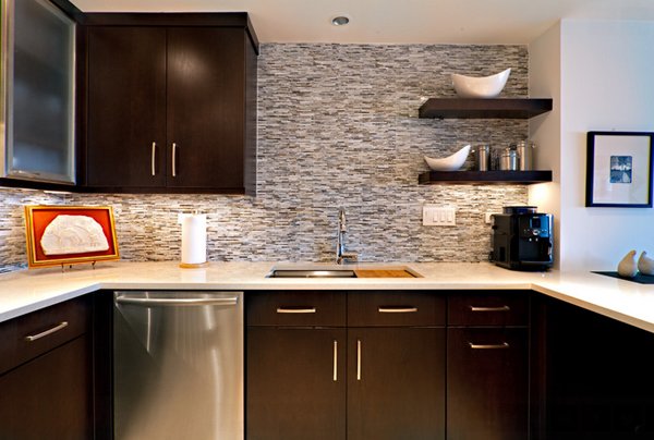 kitchen floating shelves