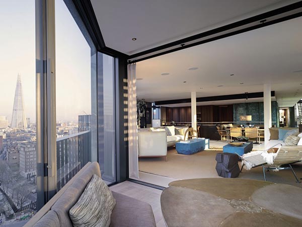 spacious penthouse