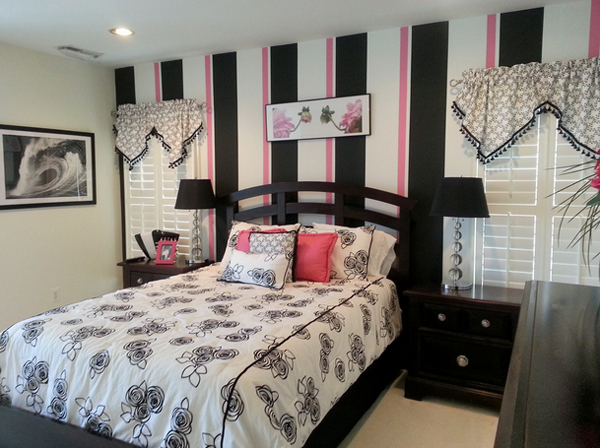 20 Gorgeous Pink and Black Accented Bedrooms | Home Design Lover