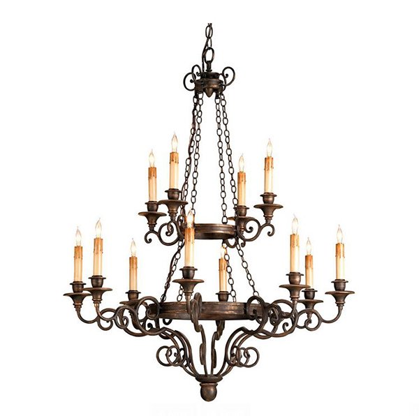 Galleon Bronze Light Chandelier