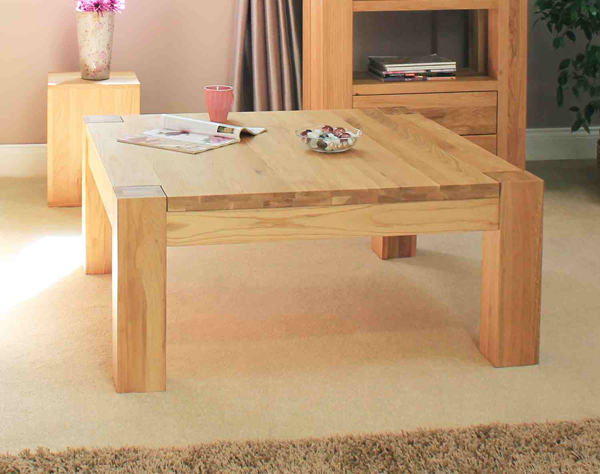 20 Amazing Square Oak Coffee Tables | Home Design Lover