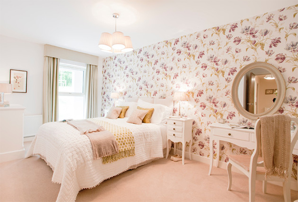 bedroom floral design