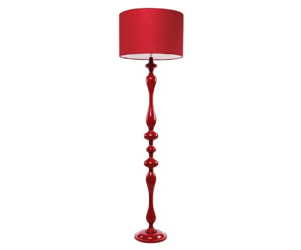 modern red floor lamps
