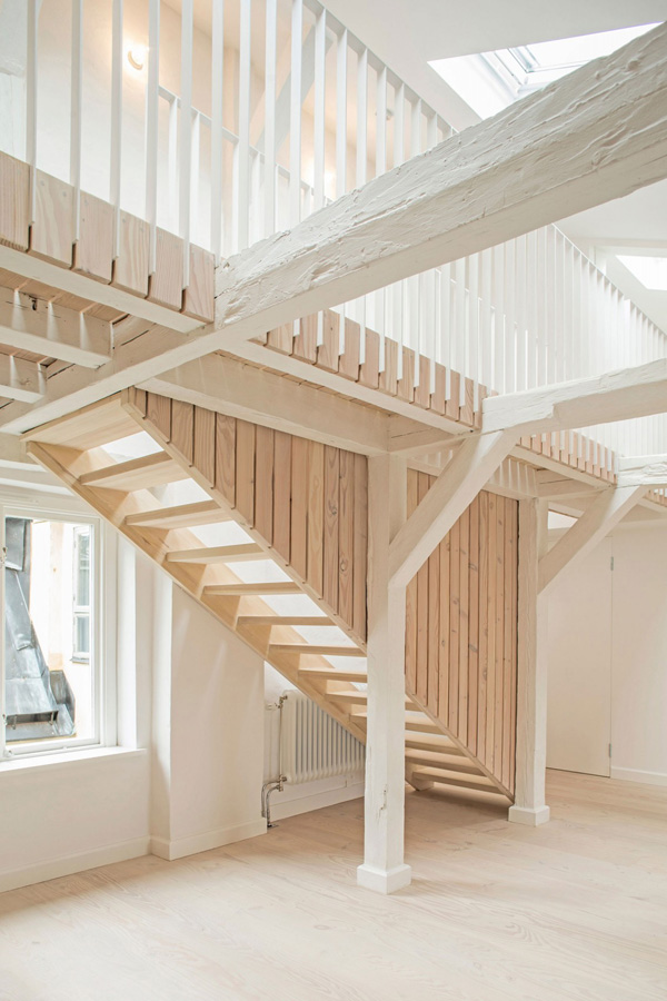 Wooden staircase