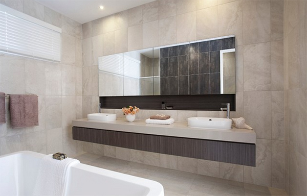 Ensuite bath tiles