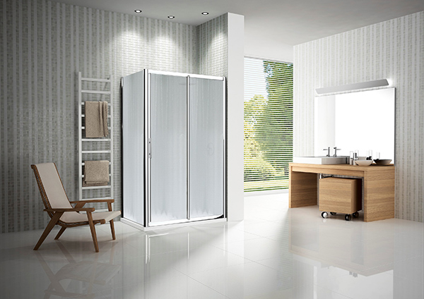 frosted glass shower