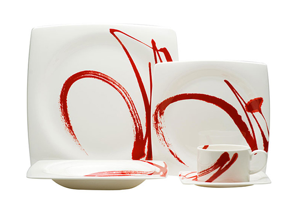 Paint It Red 5-piece Dinnerware Set