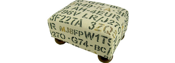 Stencil Footstool