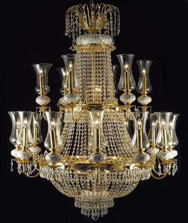 French Empire Crystal Chandelier