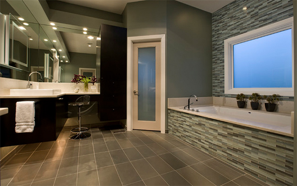 Honore-Contemporary Master Tile Bathroom