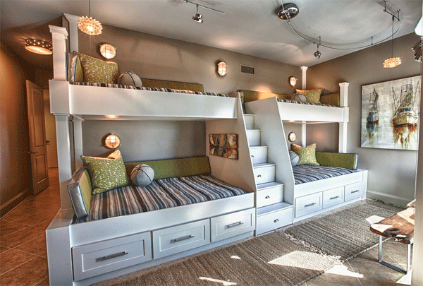 22 Cool Designs Of Bunk Beds For Four Home Design Lover