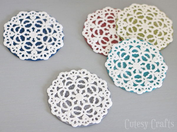 Felt Doily Coasters 