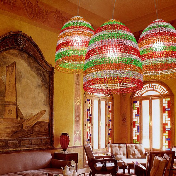 Aboriginal basket Chandeliers