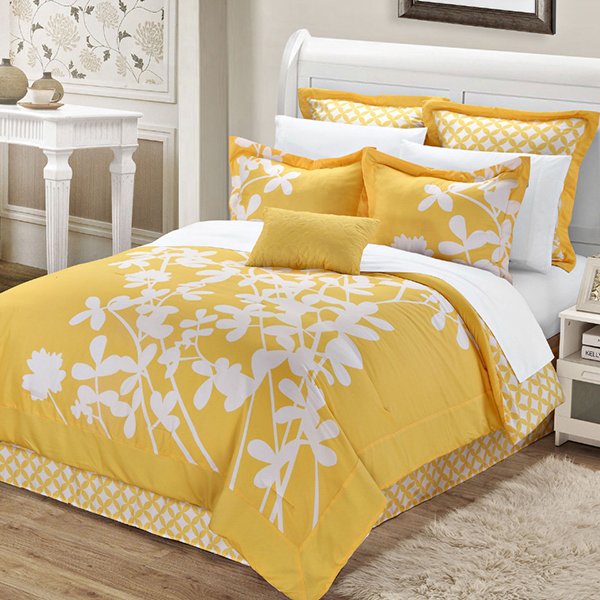 yellow duvet set