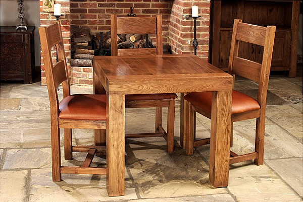 20 Splendid Square Oak Dining Room Tables | Home Design Lover