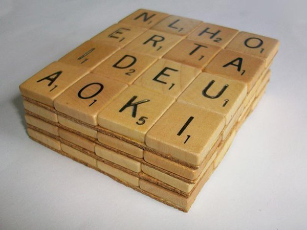 Scrabble Tile Coasters