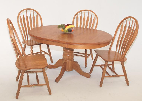 20 Outstanding Oval Oak Dining Room Tables | Home Design Lover