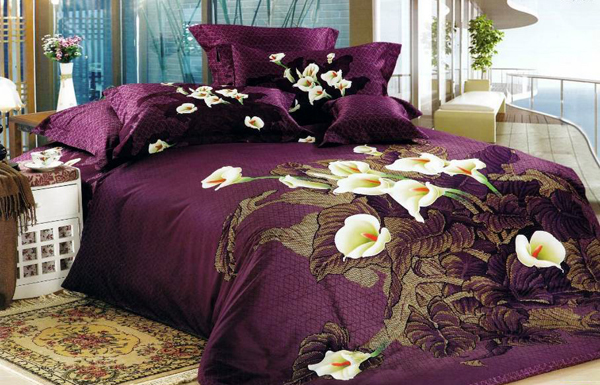 20 Royal And Sophisticated Violet Bed Linens Home Design Lover