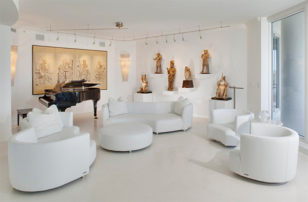 white living area