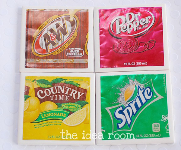 DIY Soda Can Coasters