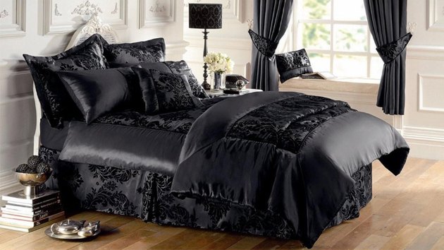 gothic bedroom bed gaveno cavailia bedding decor flock sets rooms elegant linens happiness interior dream dark luxury homedesignlover goth silver