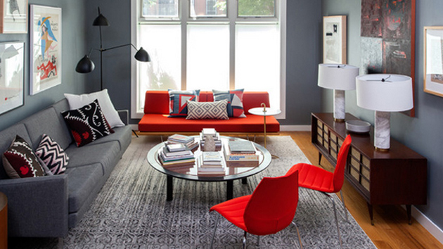 22 Beautiful Red Sofas in the Living Room | Home Design Lover