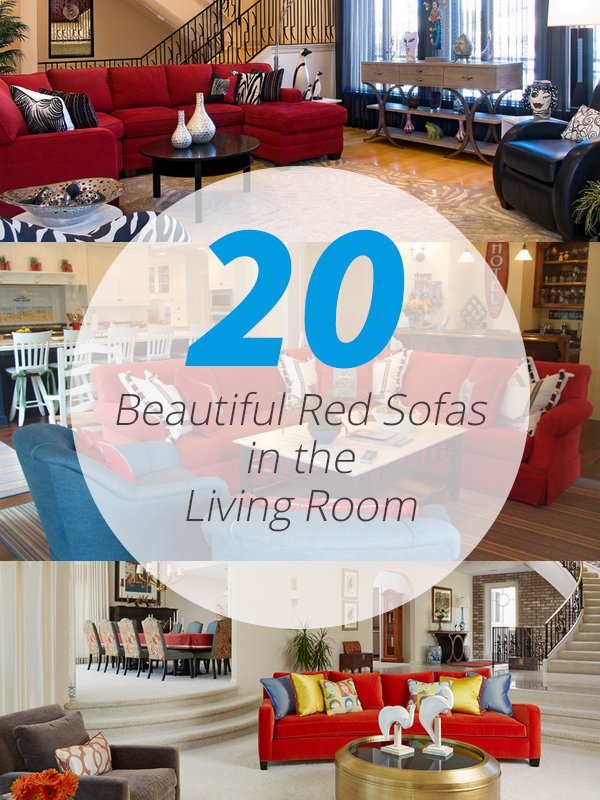 22 Beautiful Red Sofas In The Living Room Home Design Lover