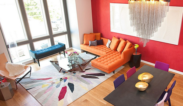 23 Fruity Orange Sofa Living Room Home Design Lover