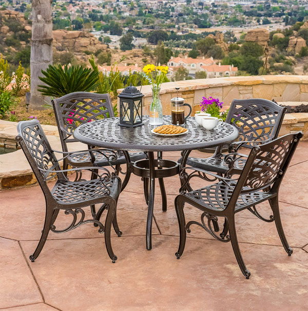 20 Sturdy Sets of Patio Furniture from Cast Aluminum ...