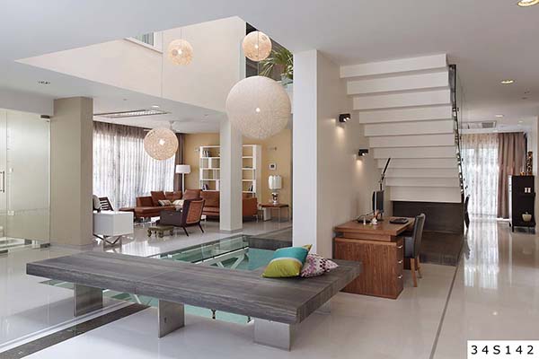 Villa In Meenakshi Bamboos Shows Off A Water Body In The Interior Home Design Lover