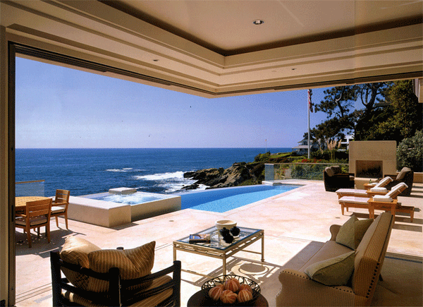 ocean side patio