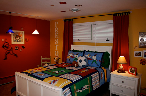 Boys Bedroom letter Idea