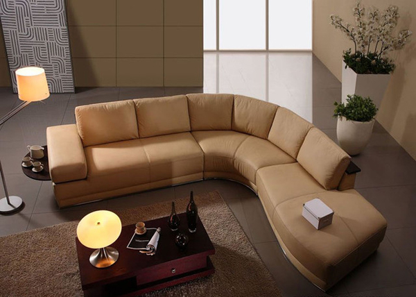 Italian leather sectional