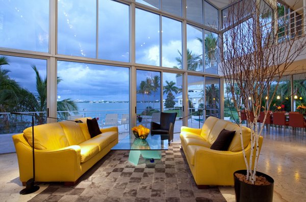 yellow sofa designs