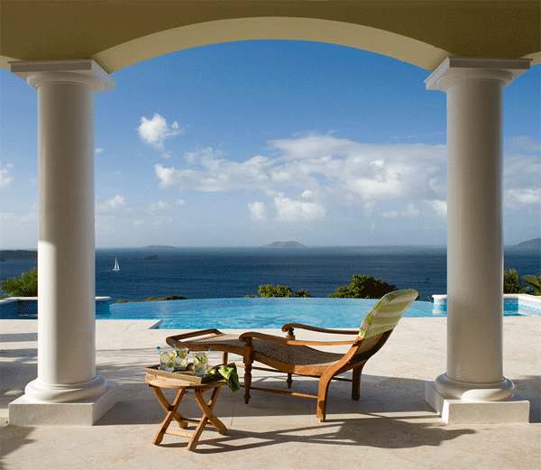 infinity pool patio