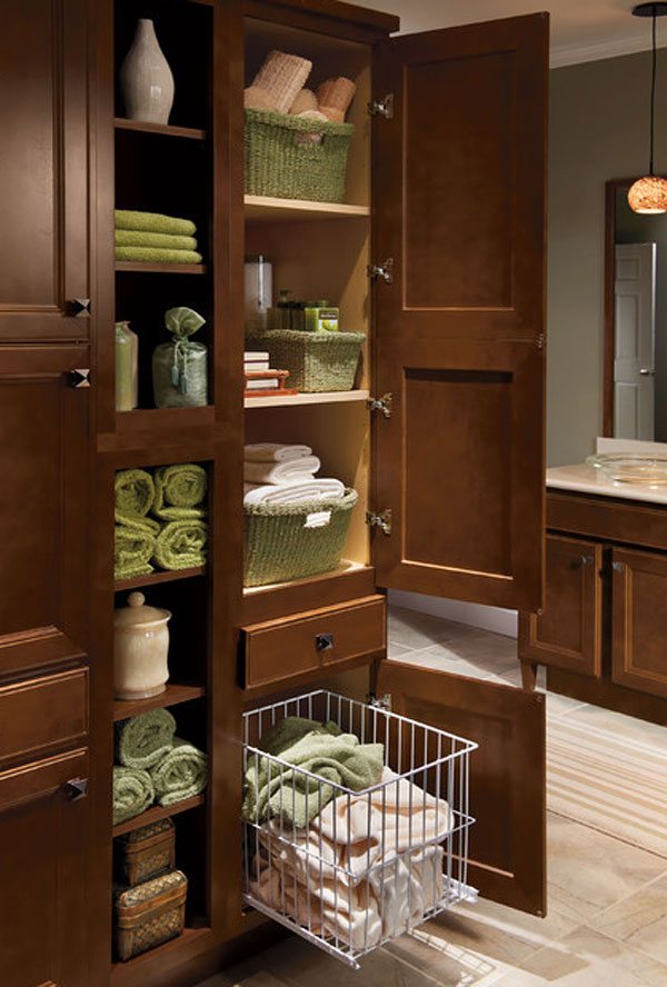 20 Clever Designs Of Bathroom Linen Cabinets Home Design Lover