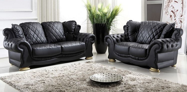 leather living room