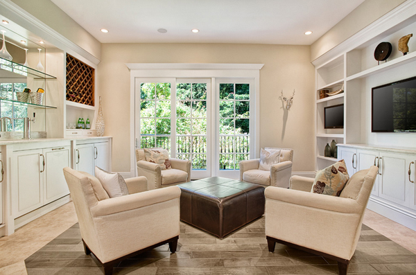 Neutral-colored living room