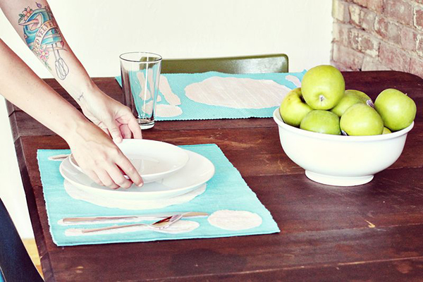 PLACE SETTING PLACEMAT DIY