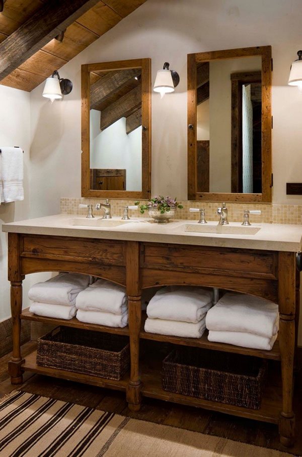 26 Impressive Ideas Of Rustic Bathroom Vanity Home Design Lover