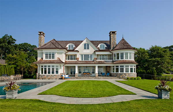 outdoor pool area