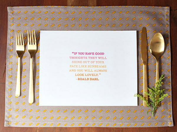 Quote Placemats