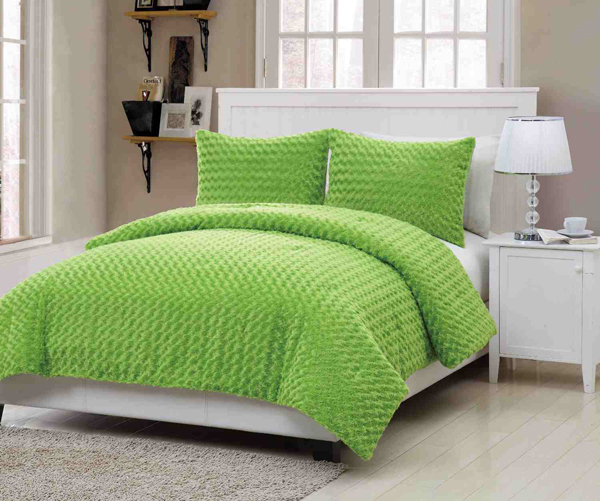 green pillow case