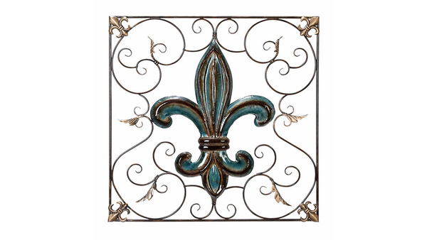 Fleur-de-Lis Metal Wall Sculpture