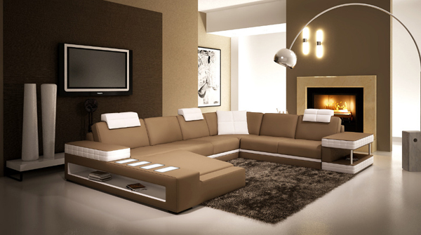 mocha sectional