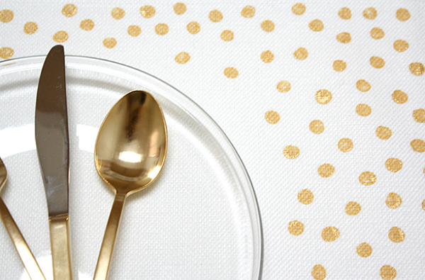 Gold Confetti Placemats