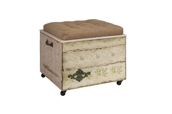 Evelyn Crate Storage Ottoman