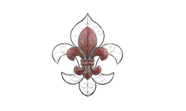 Antique Metal Fleur-De-Lis Wall Decor